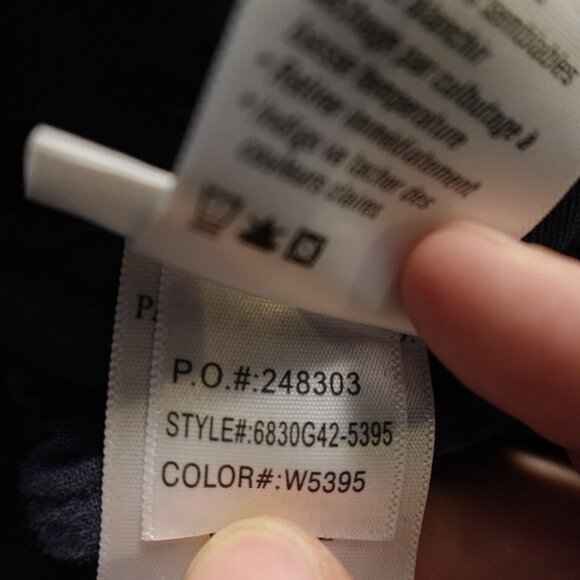 Paige Christy High Rise Crop Pants Women’s 30 Navy Lyocell Stretch - Picture 14 of 14